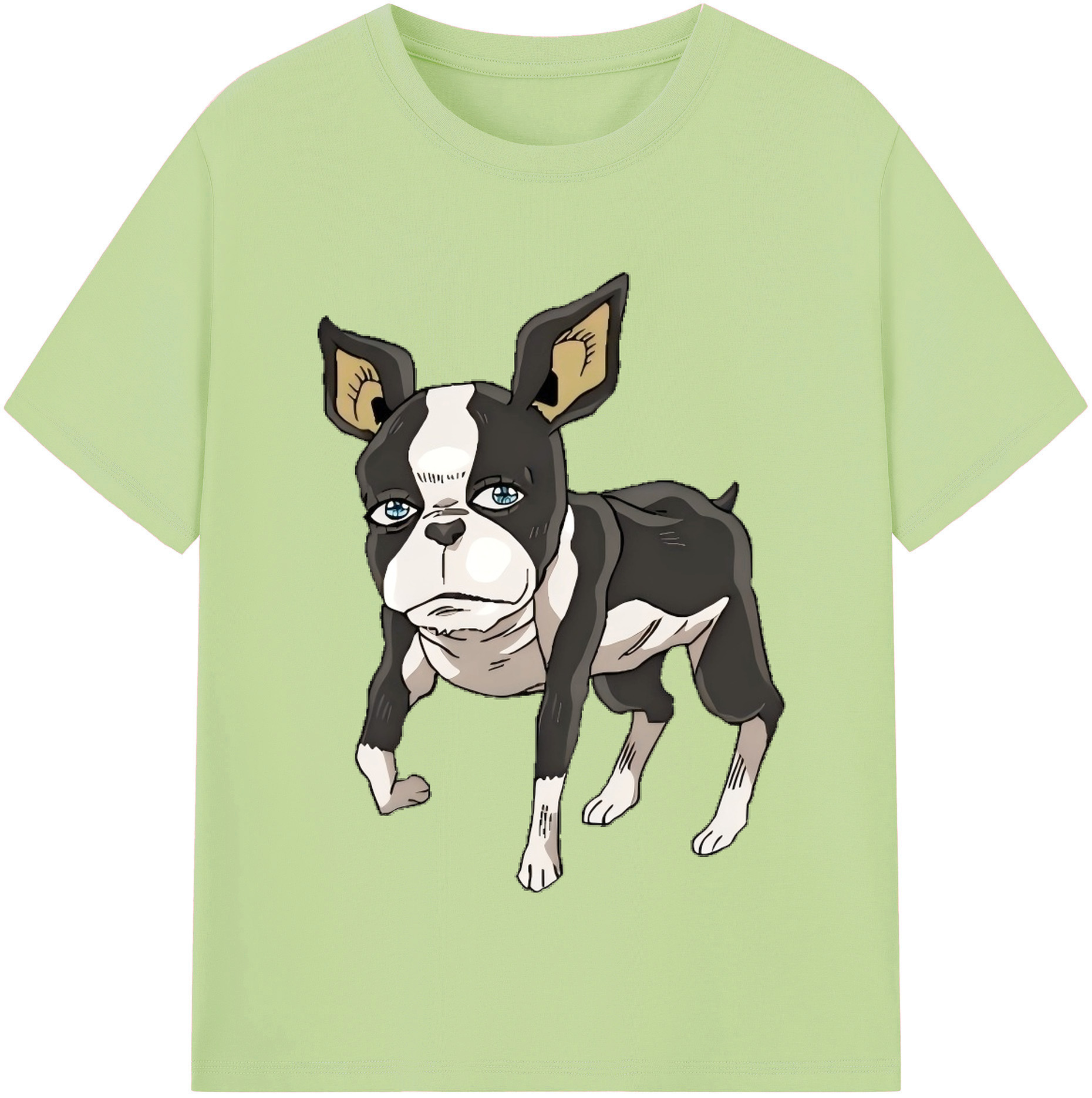 （画像用） ジョジョの奇妙な冒険 イギー JoJo's Bizarre Adventure Iggy 綿100％半袖Tシャツ（フロントプリント）